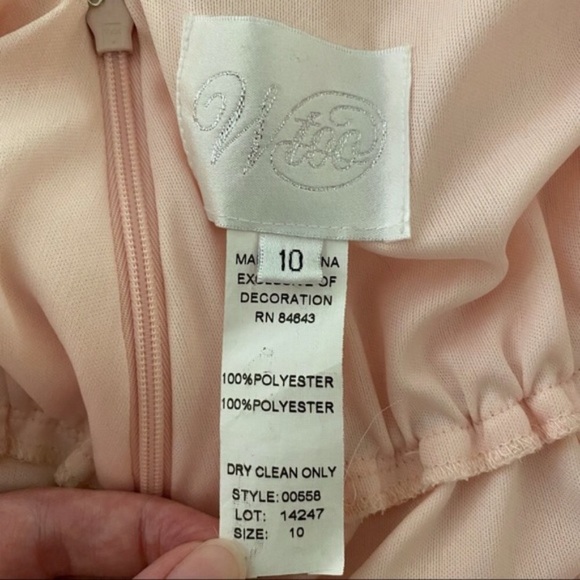NWT Wtoo Inna Chiffon A-Line Flowy Top Dress Shell Pink 10 - Picture 4 of 5